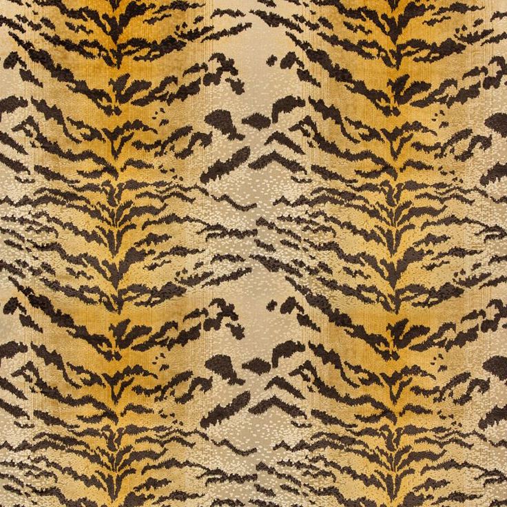 Shop 8020118.46.0 Le Tigre Velvet Yellow/Gold Animal Skins by Brunschwig & Fils Fabric