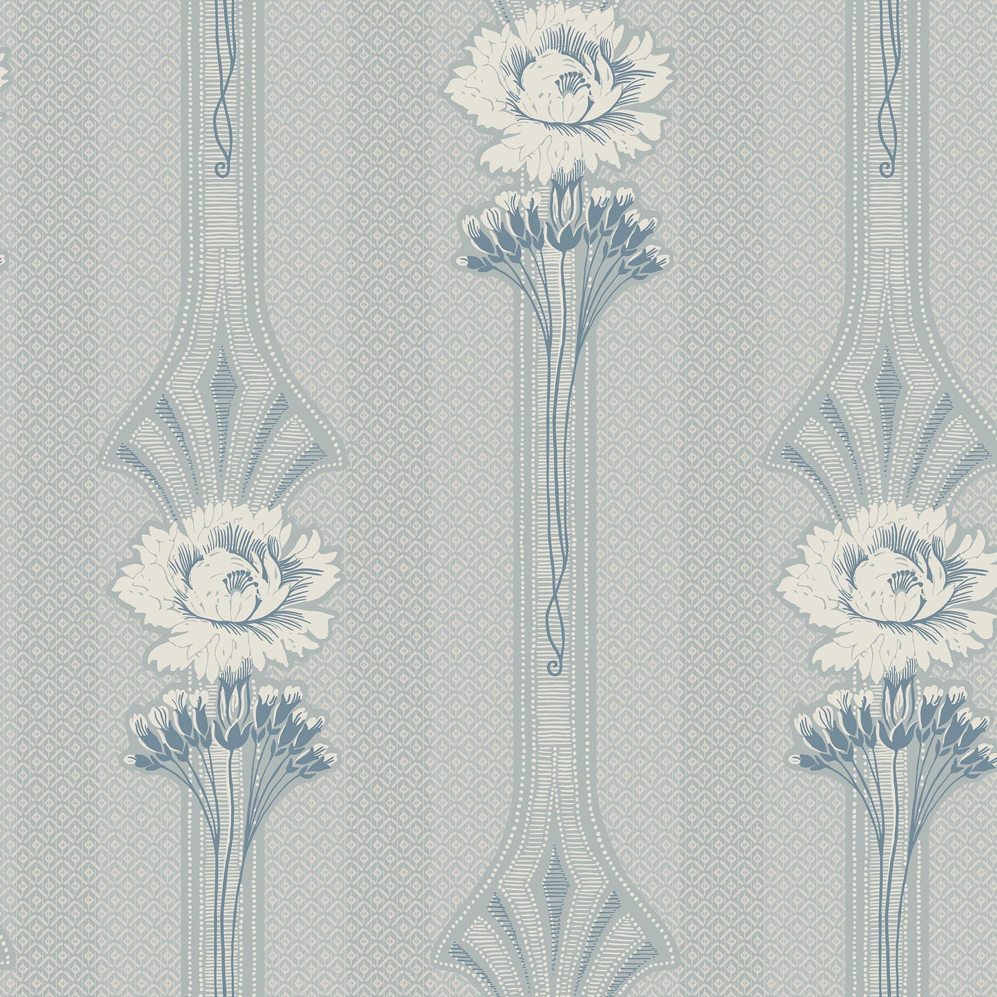 811-26 Margareta powder blue, Ett Hem by Sandberg Wallpaper