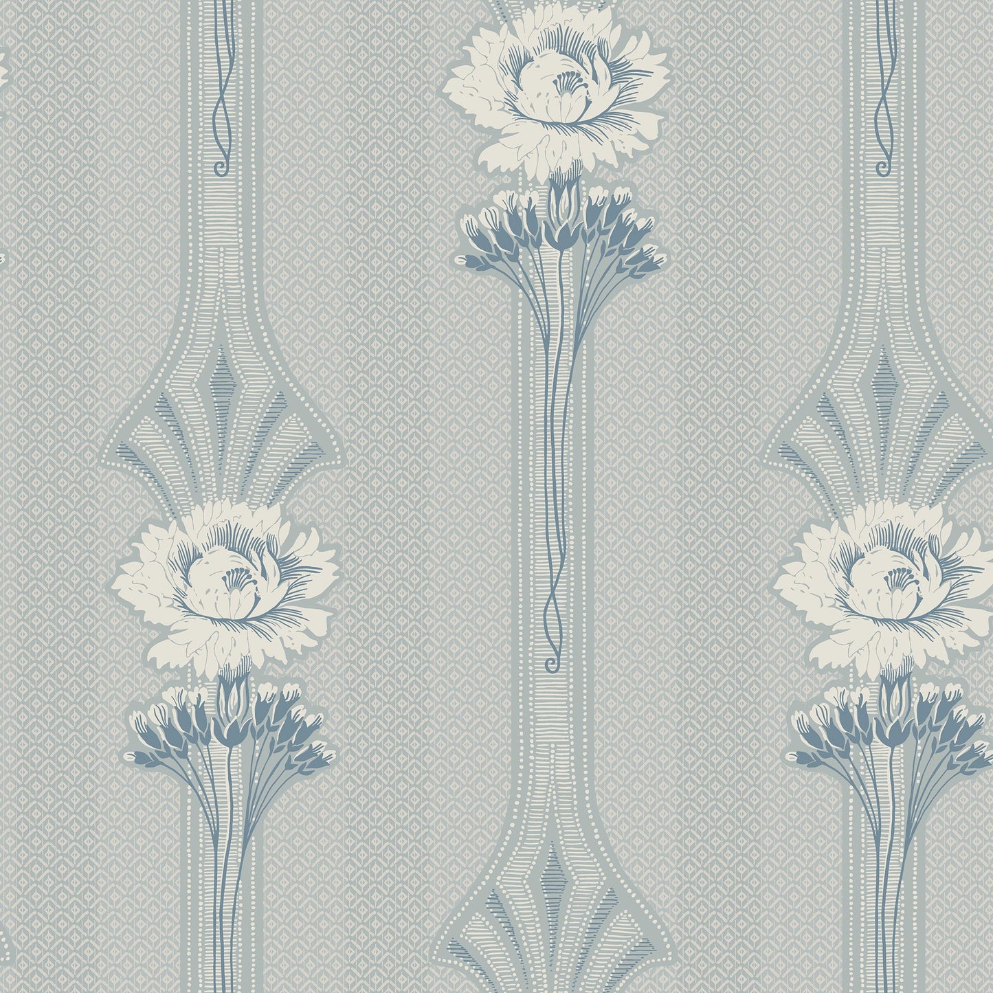 811-26 Margareta powder blue, Ett Hem by Sandberg Wallpaper