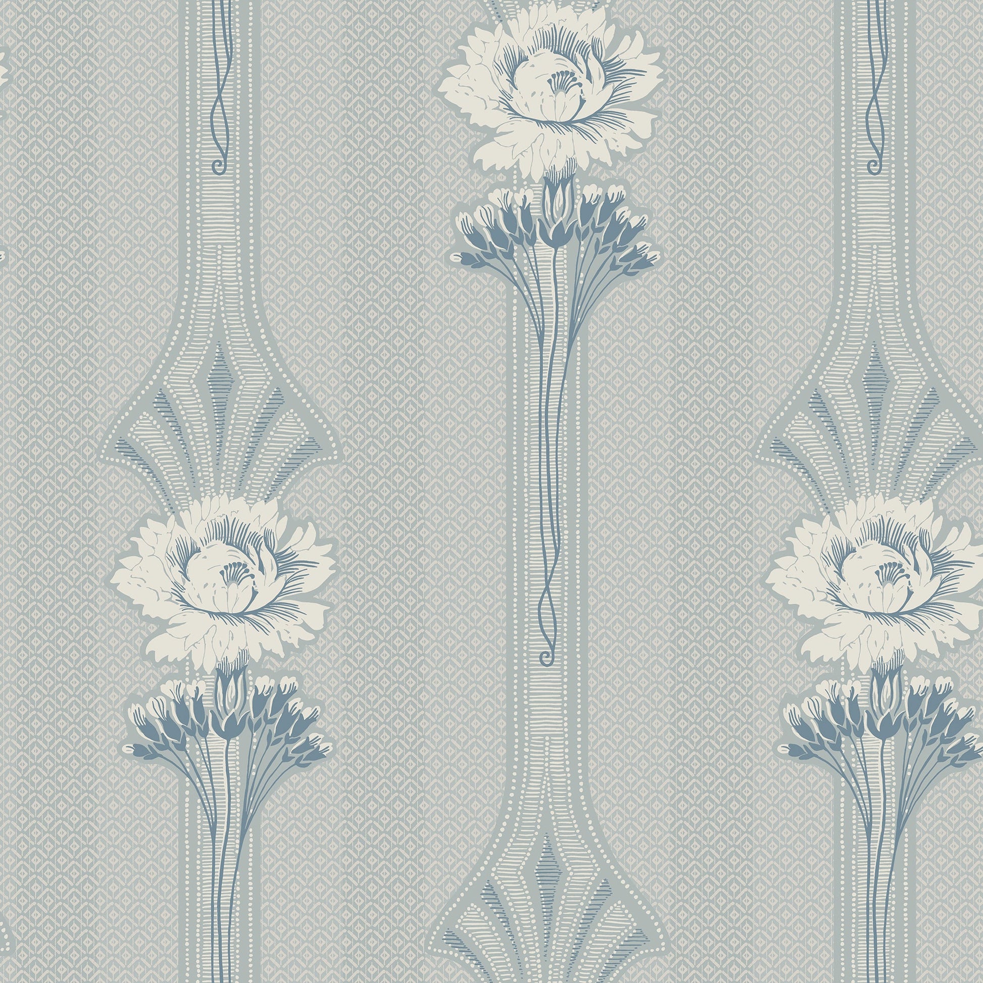811-26 Margareta powder blue, Ett Hem by Sandberg Wallpaper