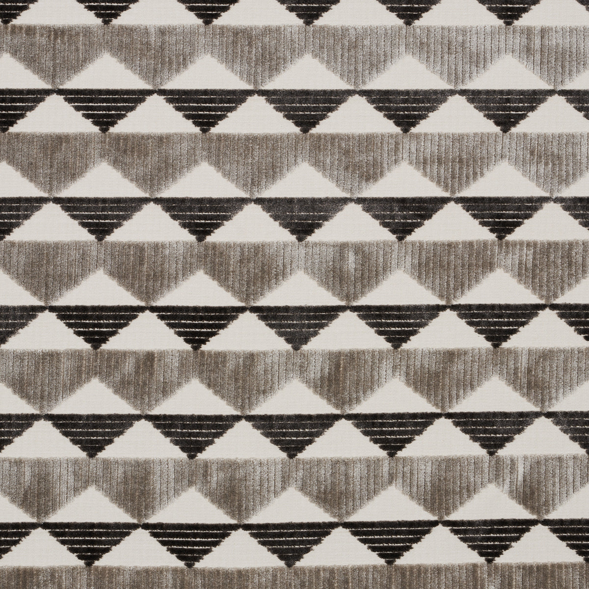 Purchase 81822 Ridge Line Velvet, Stone Grey by Schumacher Fabric