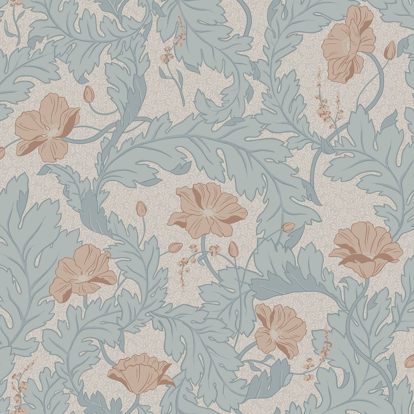 830-26 Charlotta sky blue, Löfstad by Sandberg Wallpaper