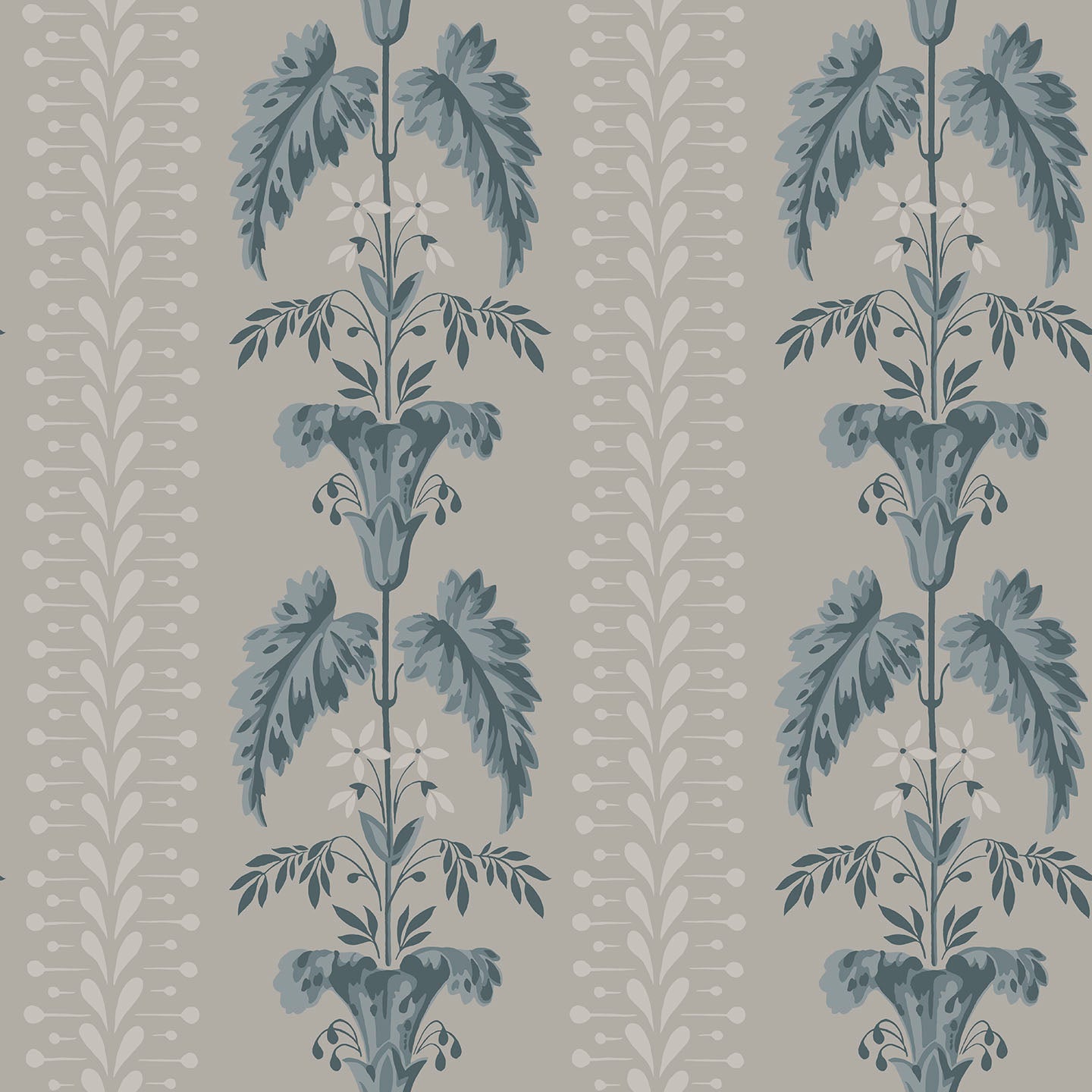 831-36 Sophie indigo blue, Löfstad by Sandberg Wallpaper