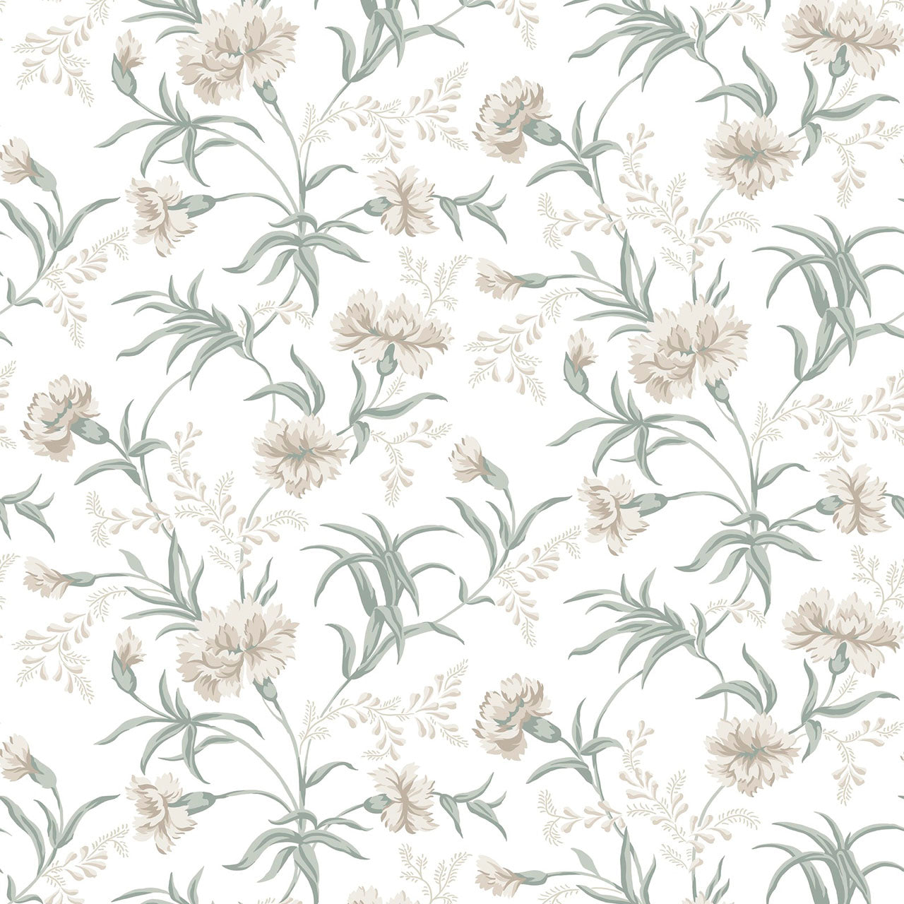 832-01 Emilie spring green, Löfstad by Sandberg Wallpaper