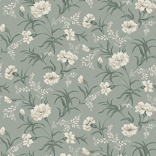 832-38 Emilie garden green, Löfstad by Sandberg Wallpaper