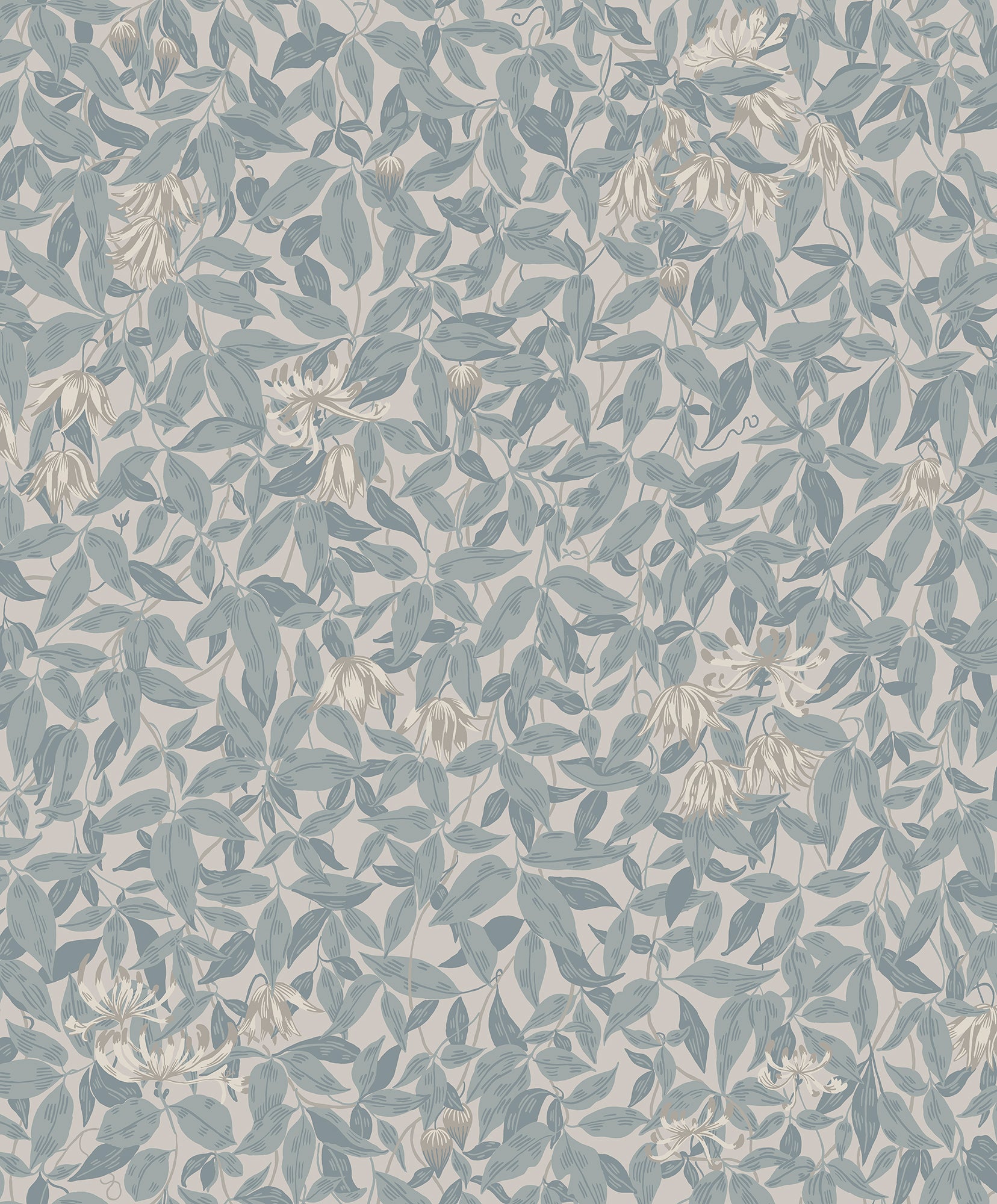 838-36 Linnea misty blue, Kolonin by Sandberg Wallpaper