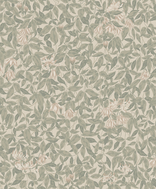 838-38 Linnea garden green, Kolonin by Sandberg Wallpaper