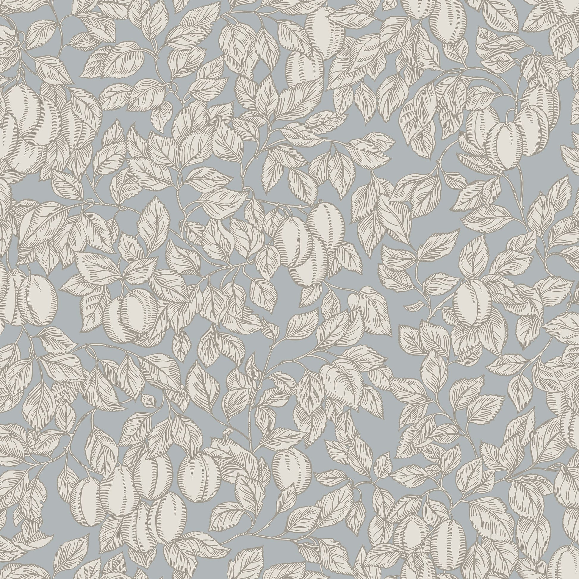839-26 Emrik misty blue, Kolonin by Sandberg Wallpaper