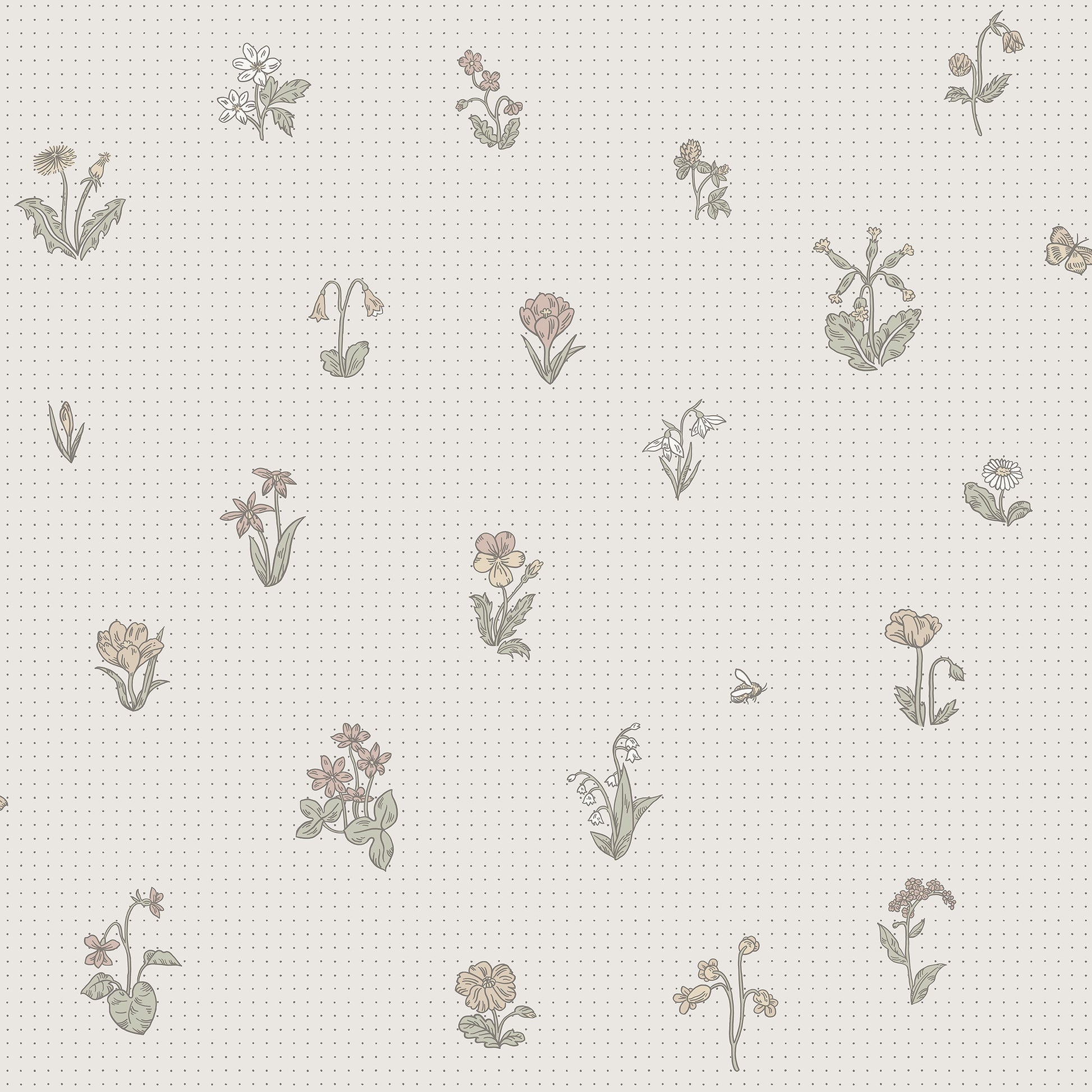 841-11 Maja pastel, Kolonin by Sandberg Wallpaper