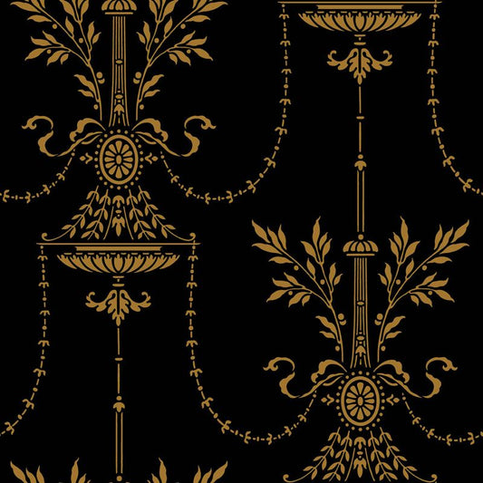 Select 88/7028 Cs Dorset Noir By Cole and Son Wallpaper