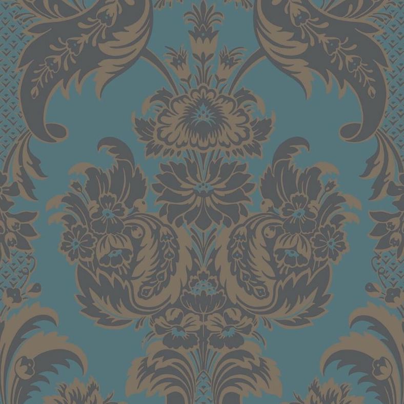 Looking for 94/3017 Cs Wyndham Teal And Charcoal By Cole and Son Wallpaper