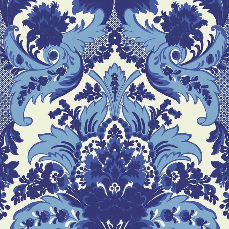 Purchase 94/5025 Cs Aldwych Blue And White By Cole and Son Wallpaper