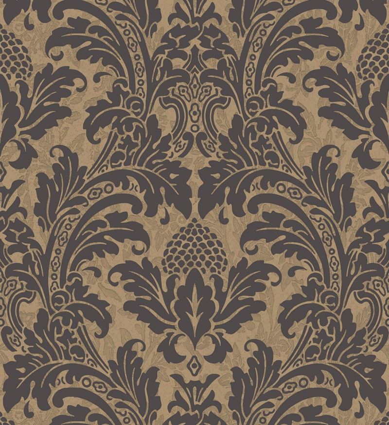 View 94/6033 Cs Blake Black And Gold By Cole and Son Wallpaper