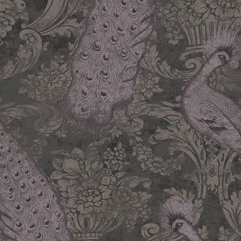 View 94/7040 Cs Byron Amythest And Charcoal By Cole and Son Wallpaper