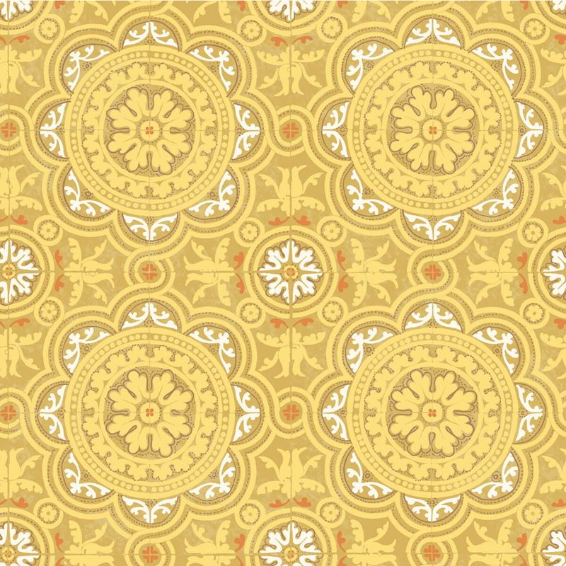 Acquire 94/8046 Cs Piccadilly Ochre By Cole and Son Wallpaper