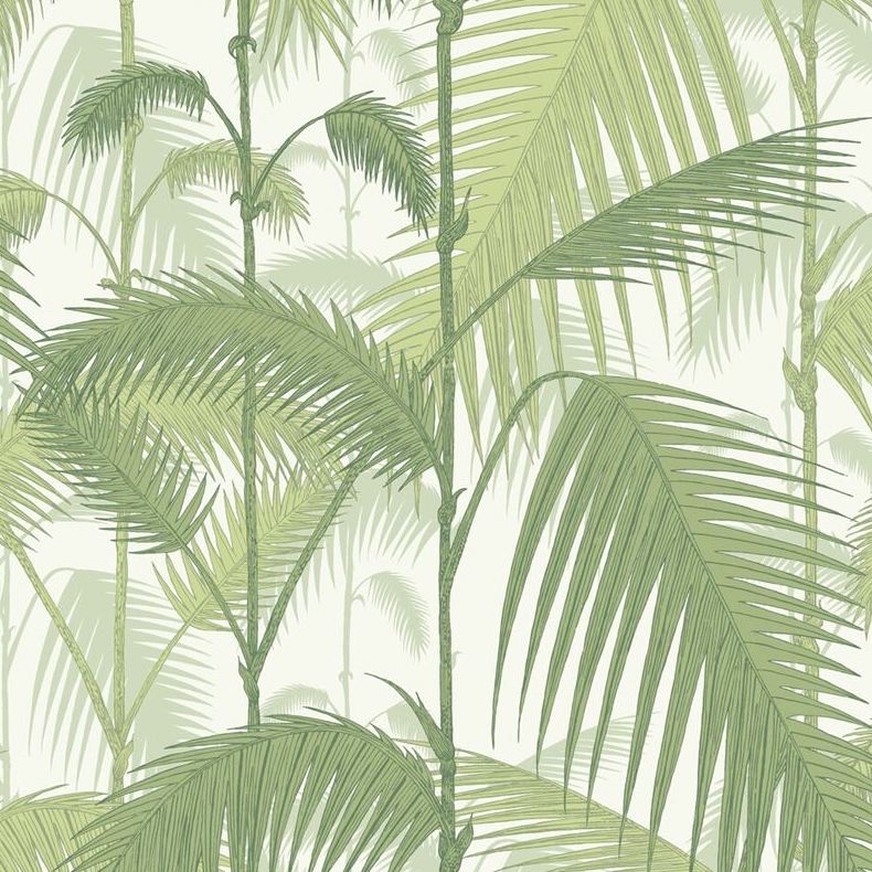 Shop 95/1001 Cs Palm Jungle Olive Gre White By Cole and Son Wallpaper