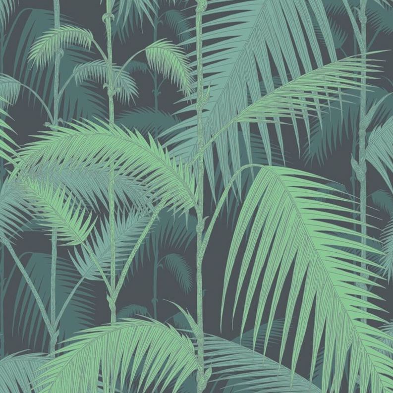 View 95/1003 Cs Palm Jungle Green Black By Cole and Son Wallpaper