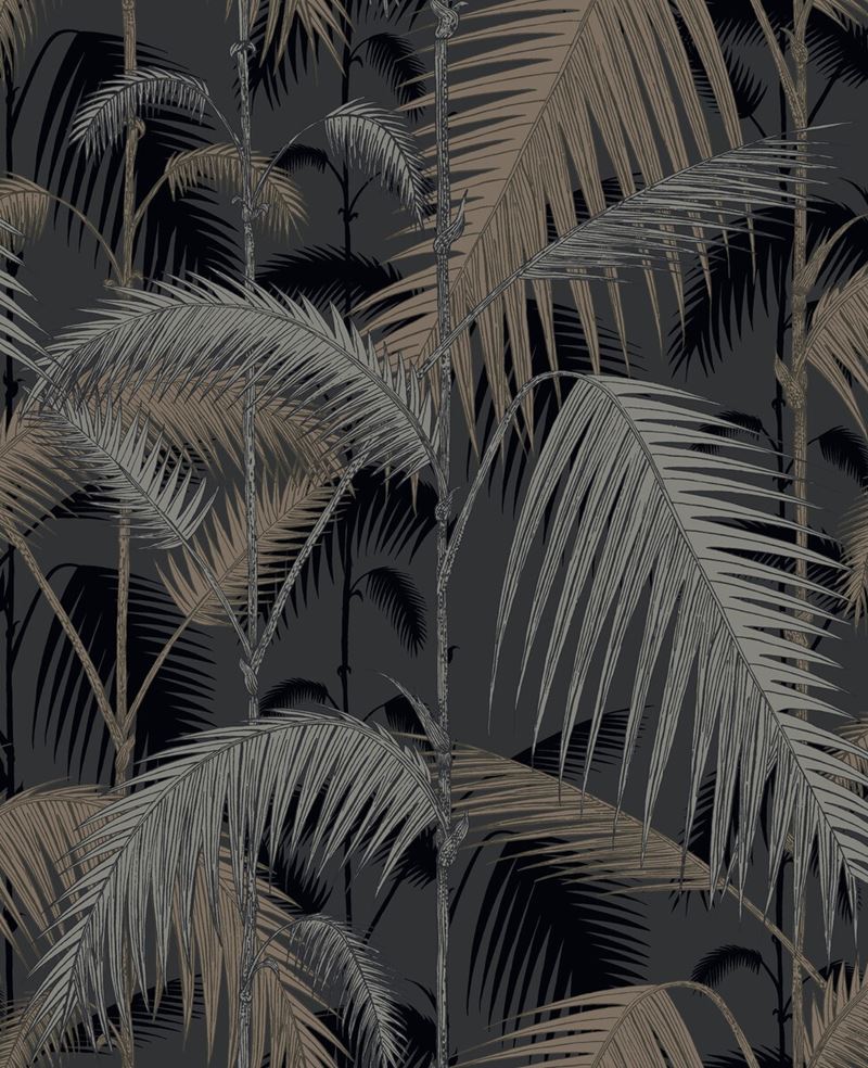 Order 95/1004 Cs Palm Jungle Silver Black By Cole and Son Wallpaper