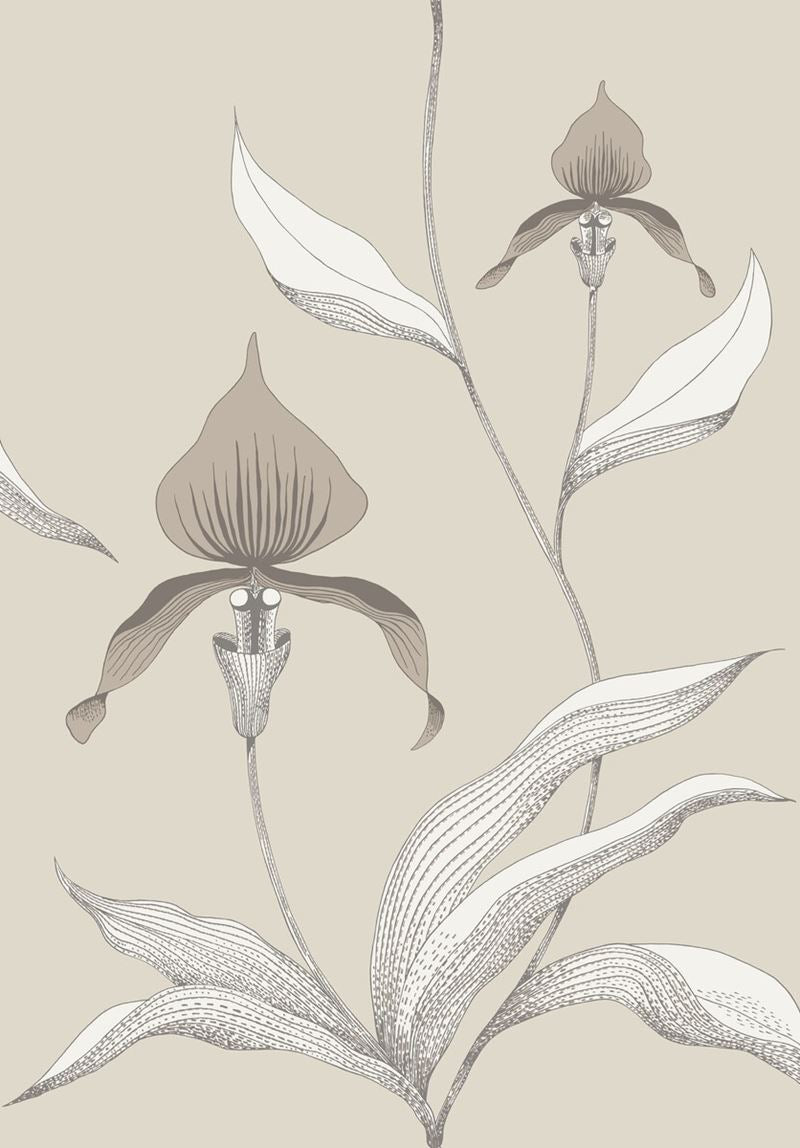 Select 95/10058 Cs Orchid Linen White By Cole and Son Wallpaper