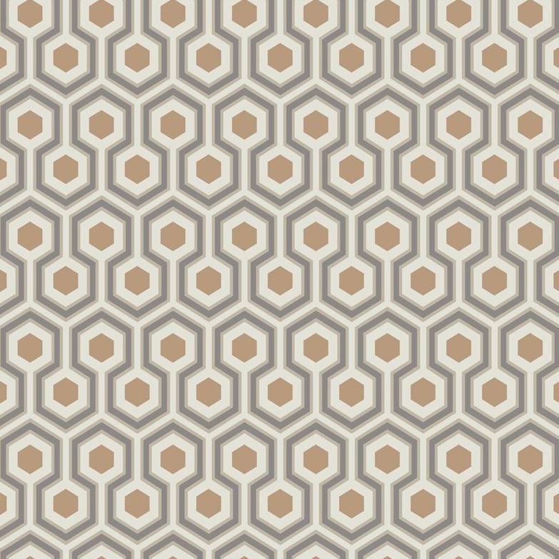 Find 95/3017 Cs Hicks Hexagon Gold Taupe By Cole and Son Wallpaper