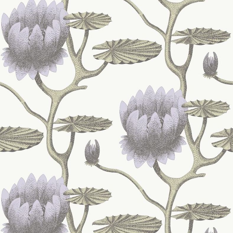 Find 95/4023 Cs Summer Lily Lilac Grn Wt By Cole and Son Wallpaper