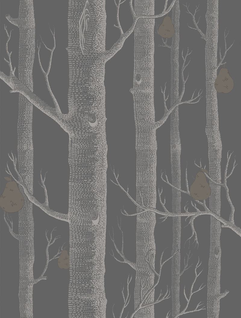 Acquire 95/5031 Cs Woods And Pears Gilver Black By Cole and Son Wallpaper