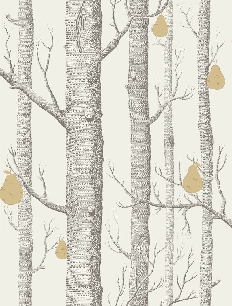 Acquire 95/5032 Cs Woods And Pears Charcl Lin Gld By Cole and Son Wallpaper