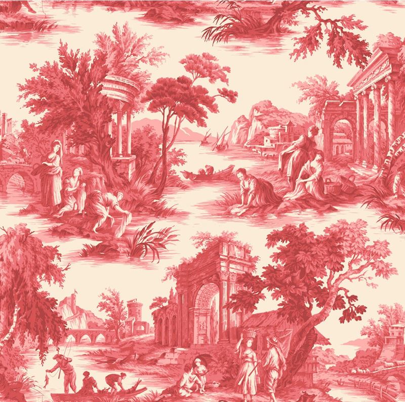 Select 99/1004 Cs Villandry Red By Cole and Son Wallpaper