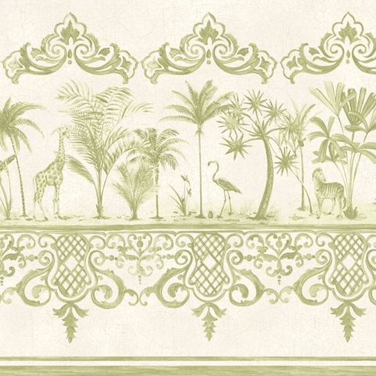 Find 99/10045 Cs Rou Border Old Olive By Cole and Son Wallpaper