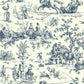 AF2000 | Grandmillennial, Seasons Toile Navy York Wallpaper