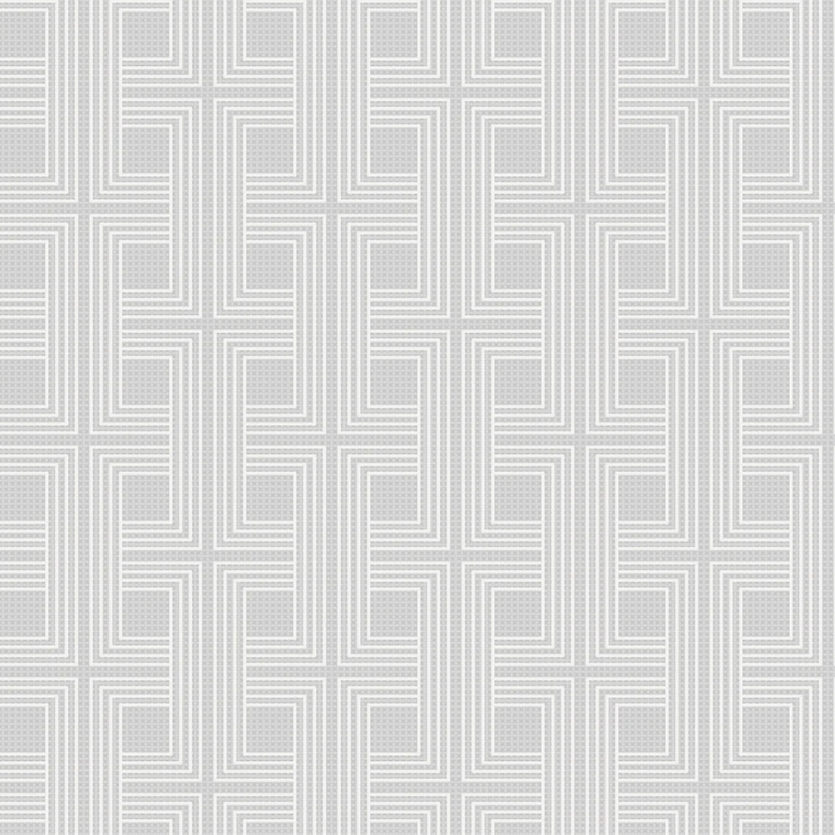 AW71600 | Interlocking Squares, Grey - Seabrook Designs Wallpaper