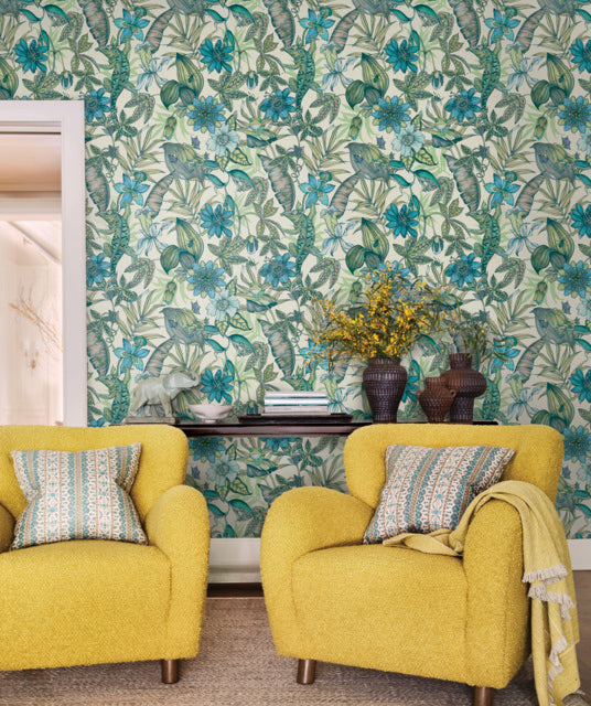 Purchase Bl1705 | Blooms, Rainforest - York Wallpaper