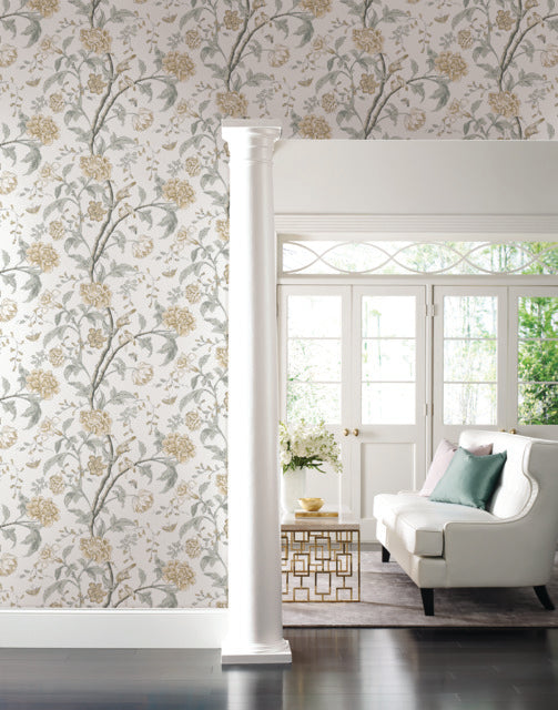 Purchase Bl1783 | Blooms, Teahouse Floral - York Wallpaper