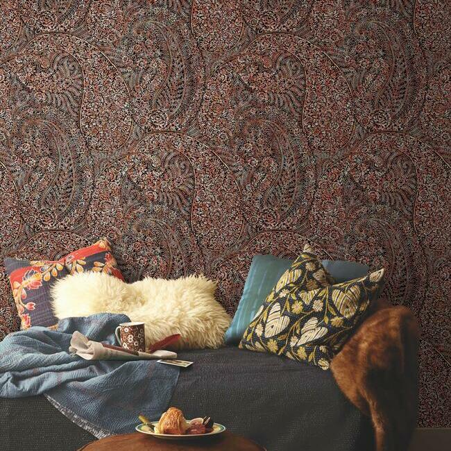 Find Bo6651 Kashmir Dreams Paisley Bohemian Luxe Antonina Vella Wallpaper