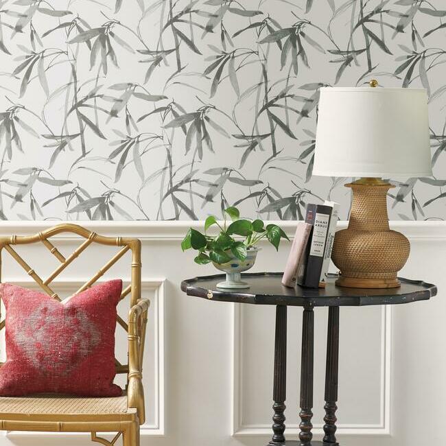 Order Bw3841 Bamboo Ink Black And White Resource Library York Wallpaper