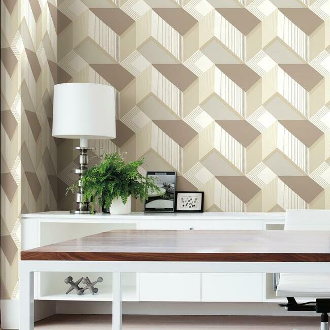 Select Bw3881 Graphic Geo Blocks Black And White Resource Library York Wallpaper