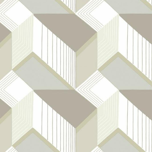Save BW3881 Graphic Geo Blocks Black and White Resource Library by York Wallpaper