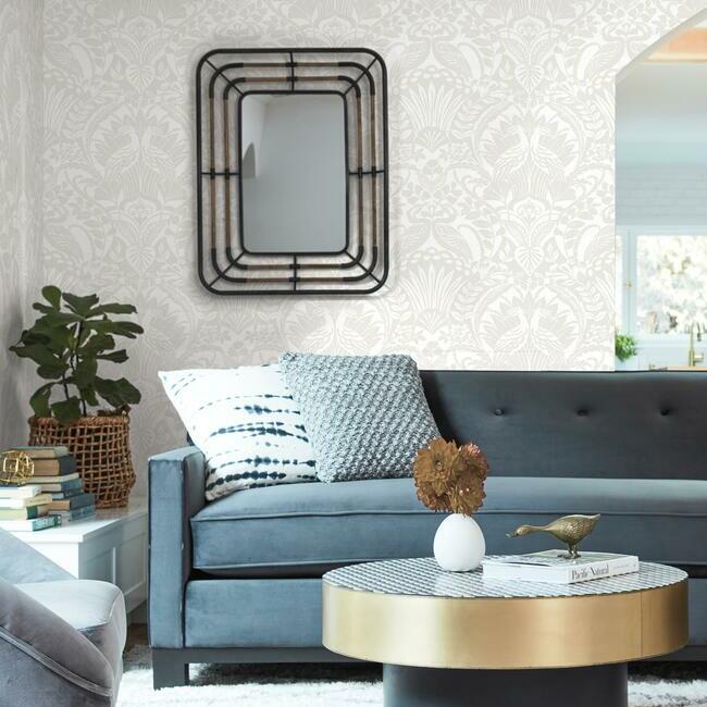 Find BW3932 Egret Damask Wallpaper Neutral/White Damask Resource Library York Wallpaper1 