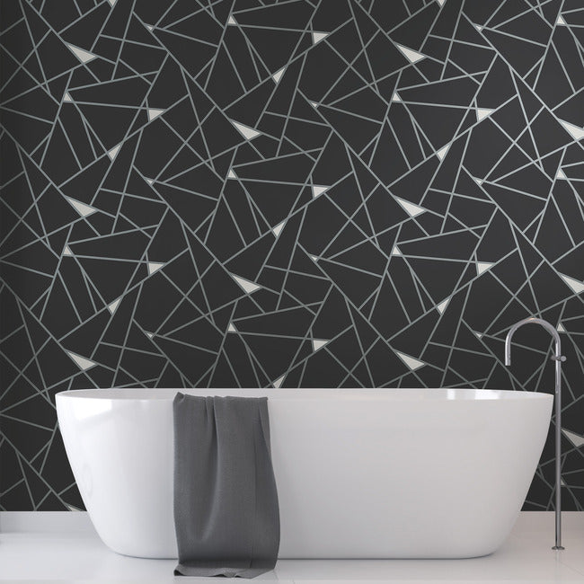View Bw3985 Prismatic Black And White Resource Library York Wallpaper