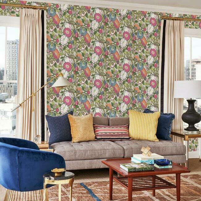 Find Cy1516 Conservatory Vincent Poppies York Wallpaper