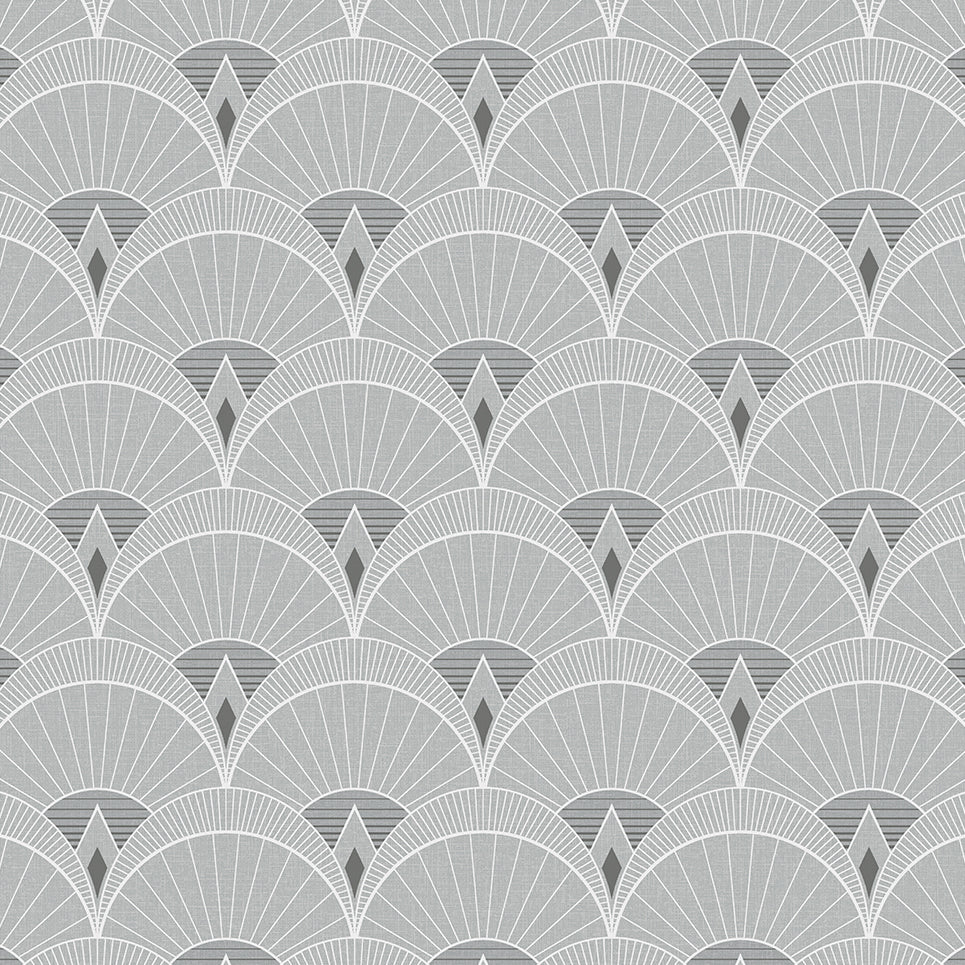 DC60305 | Chrysler Arches, Grey - Collins & Company Wallpaper