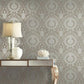 Buy DM4902 Imperial Damask Wallpaper Mink/Silver Damask Resource Library York Wallpaper1 