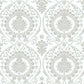 Select DM4905 Imperial Damask Wallpaper White/Silver Damask Resource Library York Wallpaper1 