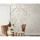 Purchase DM4913M Jaipur Paisley Damask Wall Mural Beige/White Damask Resource Library York Wallpaper1 