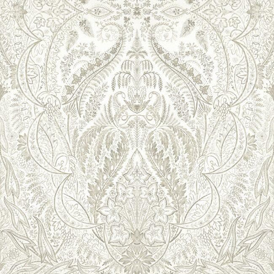 Purchase DM4913M Jaipur Paisley Damask Wall Mural Beige/White Damask Resource Library York Wallpaper1 