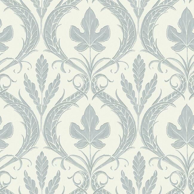 Acquire DM4922 Adirondack Damask Wallpaper Smokey Blue/Beige Damask Resource Library York Wallpaper1 