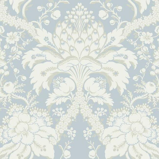 Select DM4955 French Artichoke Damask Wallpaper Periwinkle Damask Resource Library York Wallpaper1 