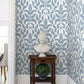 Purchase DM4962 Royal Fern Damask Wallpaper Blue Damask Resource Library York Wallpaper1 