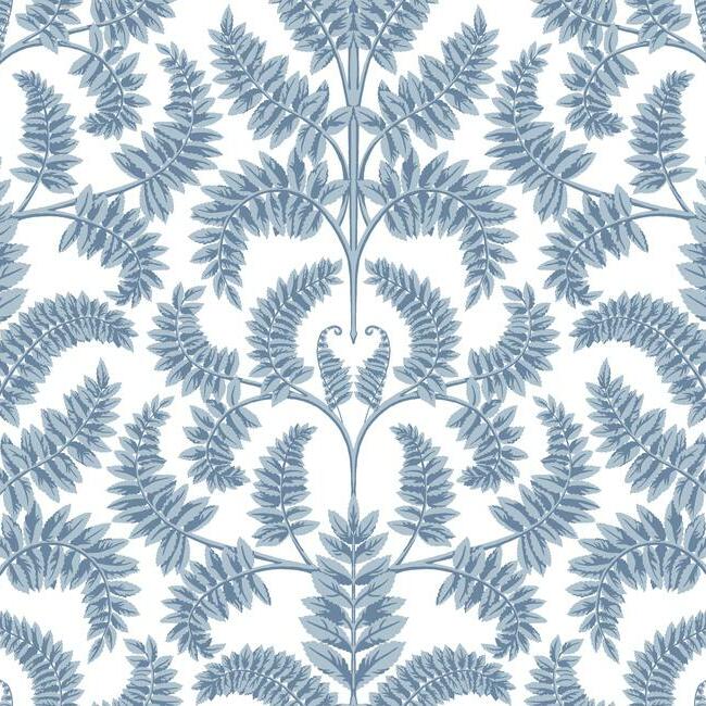 Purchase DM4962 Royal Fern Damask Wallpaper Blue Damask Resource Library York Wallpaper1 