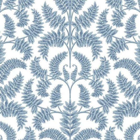 Purchase DM4962 Royal Fern Damask Wallpaper Blue Damask Resource Library York Wallpaper1 